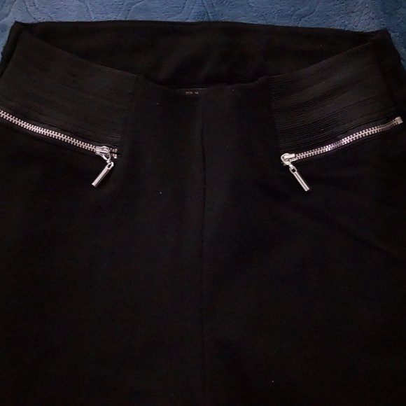 Zara Basic Black Skinny Stretch Pants/Leggings Size Medium - Picture 1 of 6